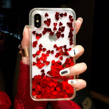 Load image into Gallery viewer, Liquid Heart Glitter Case