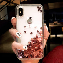 Load image into Gallery viewer, Liquid Heart Glitter Case