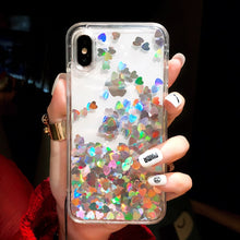 Load image into Gallery viewer, Liquid Heart Glitter Case