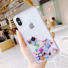 Load image into Gallery viewer, Apps Icon Emoji Glitter Case