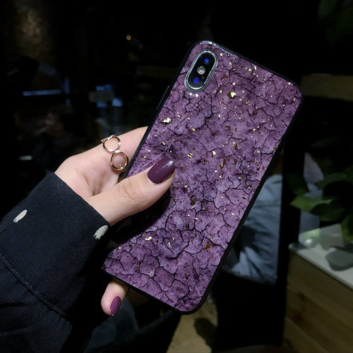 Purple Gold Glitter Case
