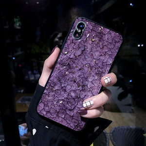 Purple Gold Glitter Case
