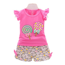 Load image into Gallery viewer, Lollipop Printed Shorts Set