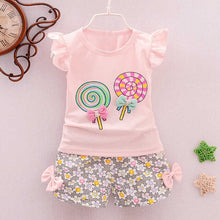 Load image into Gallery viewer, Lollipop Printed Shorts Set