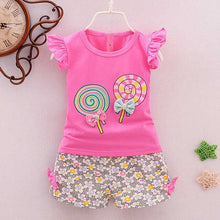 Load image into Gallery viewer, Lollipop Printed Shorts Set