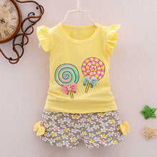 Load image into Gallery viewer, Lollipop Printed Shorts Set
