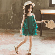 Load image into Gallery viewer, Green Shirt+Skirt Set