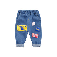 Load image into Gallery viewer, Patch Cotton Denim Trousers