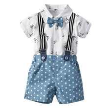 Load image into Gallery viewer, Gentleman Short-Sleeved Sailor Suit