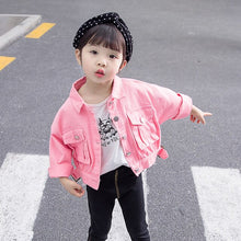 Load image into Gallery viewer, Pink Denim Jacket