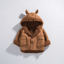 Load image into Gallery viewer, Cotton Faux Fur Baby Jacket